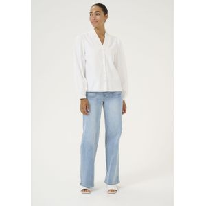 Blouse met lange mouwen Regular fit Chalk white