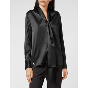 Philipp Plein, Dames, Blouses & Shirts, Zwart, Maat: S Zijde,