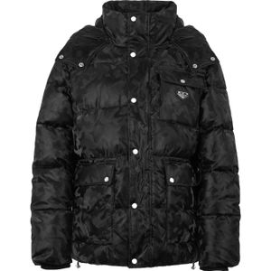 Shiny Nylon Puffer Jacket Camouflage