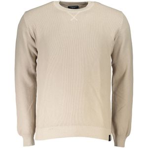 North Sails - Katoenen Trui - Beige - Heren - Met Contrasterende Details