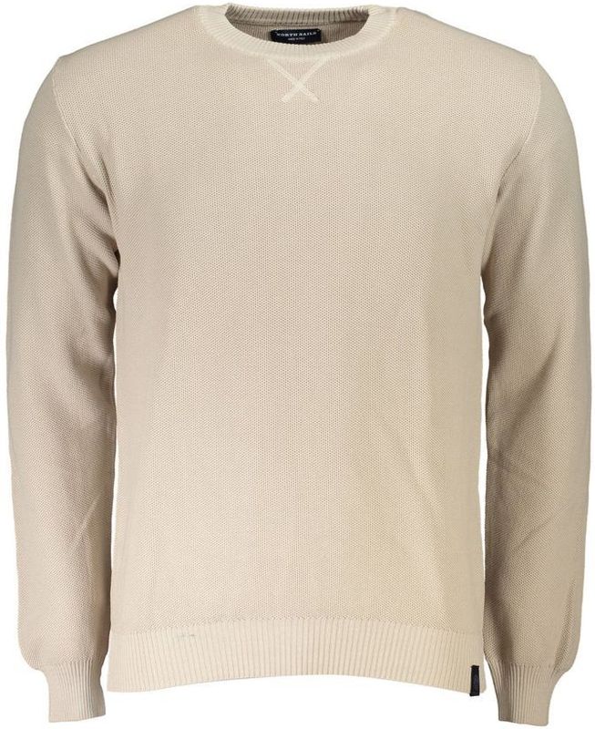 North Sails - Katoenen Trui - Beige - Heren - Met Contrasterende Details