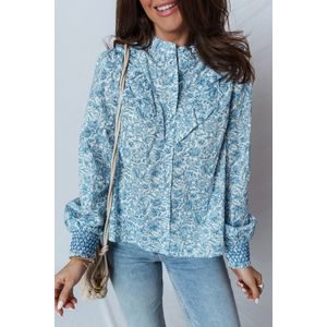 Bloemenprint Overhemdblouse