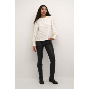 Blouse met lange mouwen Regular fit Chalk white