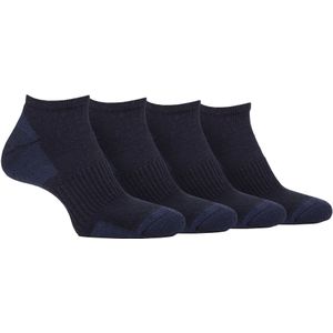 Heren Gevoerde Trainingssokken | Jeep | 4-Pak Ademend Gevoerd Laag Snit Sokken - Navy