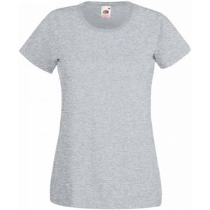 Fruit Of The Loom Dames/vrouwen Lady-Fit Valueweight Short Sleeve T-Shirt (Pak Van 5) (Heide Grijs) - Maat M