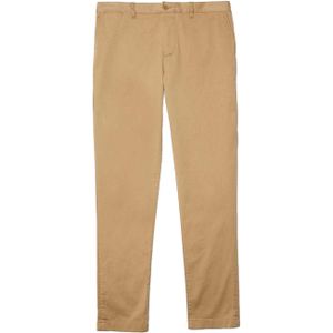 Lacoste Katoenen stretch slim heren chino (Beige)