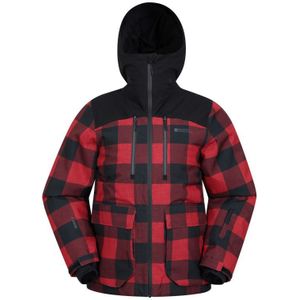 Mountain Warehouse Heren Drayton Waterdichte Ski jas (Rood/zwart)