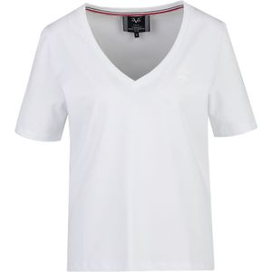 19V69 ITALIA - Baila - Shirt - Wit - Normale Pasvorm - Kwartmouw