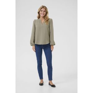 Blouse met lange mouwen Regular fit Vetiver CC green