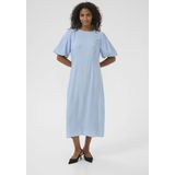 Jurk - Blauw - Tight Fit - Midi Lengte - Elleboog Lengte