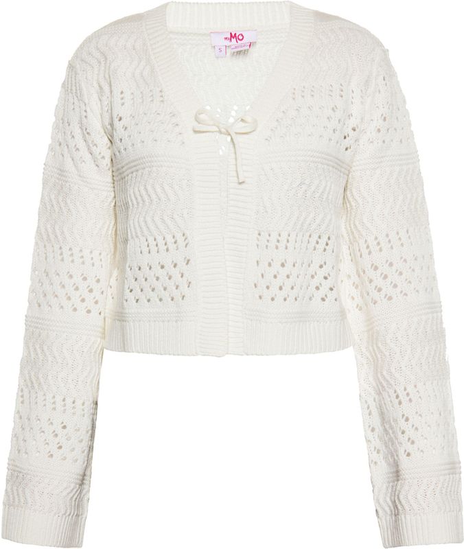 myMo - Blonda - Gebreid Vest - Sering - Zwart - Wit