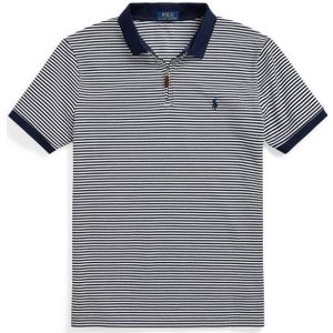 POLO Ralph Lauren gestreepte slim fit polo french navy/white