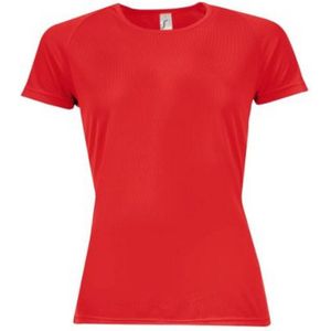 SOLS Dames/dames Sportief T-Shirt met korte mouwen (Rood)