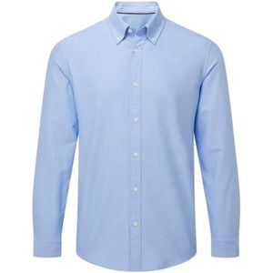 Asquith & Fox Heren Oxford Formeel Overhemd Met Lange Mouwen (Blauw)