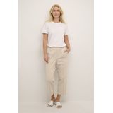 Kaffe - Pantalon 'Sakura' - Beige - 7/8 Lengte - High Waist