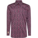 Overhemd - Slim Fit - Katoen - Zilver - Milano