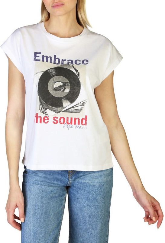 Pepe Jeans - ISADORA_PL505177 - T-shirt - Katoen - Korte Mouwen - Ronde Hals