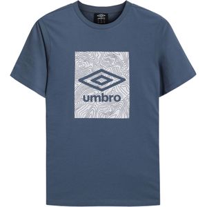 Umbro Heren Geo Wave T-Shirt (China Blauw)