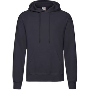Fruit of the Loom Lichtgewicht uniseks Adult Polycotton Hoodie (Deep Navy)