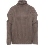 Mymo - Blonda - Gebreide Trui - Grijs