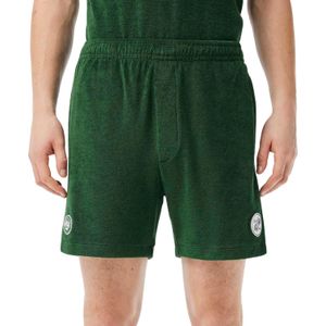 Lacoste Heren Roland-Garros Editie Fleece Tennisshort (Groen)