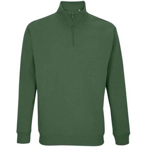 SOLS Uniseks Conrad Sweatshirt met Quarter Zip voor volwassenen (Fles groen)