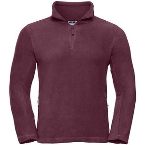 Russell Heren Ritssluiting Outdoor Fleece Top (Bourgondië)