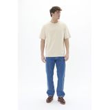 Matinique - Shirt 'Hanson SS 73' - Beige - Kwartmouw - Ronde Hals