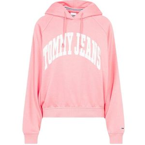 Tommy Hilfiger College hoodie met relaxte pasvorm voor dames, roze