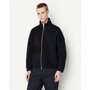 Heren Armani Exchange Sweatshirt met volledige rits in marine
