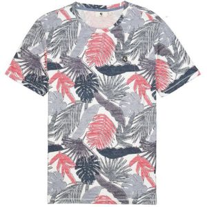 Garcia T-shirt Met All Over Print White - Maat S