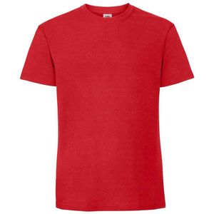Fruit Of The Loom Heren Ringgesponnen Premium T-Shirt (Rood)