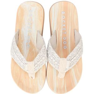 Rocket Dog Adios Pearl Teenslippers Voor Dames, Crèmekleurig - Maat 36