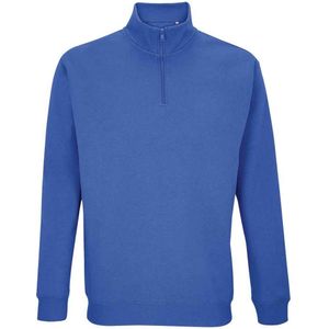 SOLS Uniseks Conrad Sweatshirt met Quarter Zip voor volwassenen (Koningsblauw)