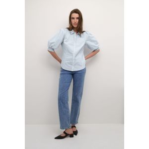 Blouse met korte mouwen Feminine Xenon Blue light blue