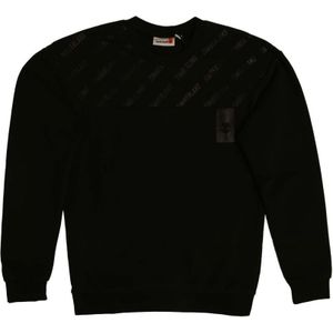 Boy's Timberland Juniors All Over Print Crew Neck Jumper in Black