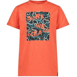 29FT T-shirt van biologisch katoen oranje