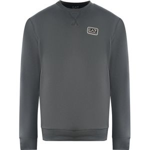 EA7 Branded Patch Logo Iron Gate Sweatershirt