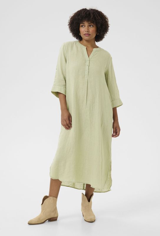 Cream - Blousejurk - Bellis - Effen - 3/4 Lengte - Losse Pasvorm