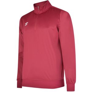 Umbro Heren Club Essential Half Zip Sweatshirt (Nieuw Claret)