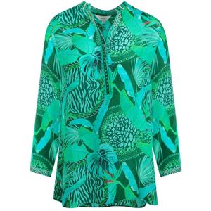 Inoa Valdivian Rainforest Green Long Sleeve Milano V-Neck Shirt - Maat 38