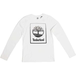 Boy's Timberland Juniors Long Sleeve T-Shirt in White
