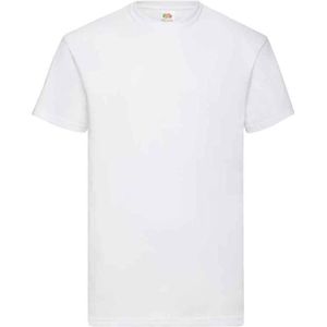 Fruit of the Loom Heren Valueweight T-Shirt (Wit)