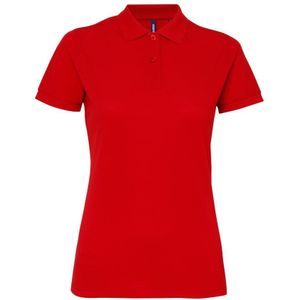 Asquith & Fox Dames/dames Performance Blend Poloshirt met korte mouwen (Rood)
