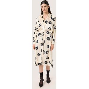 Soaked in Luxury - Erwina - Dameshemdjurk - Midi - Bloemen - Lange Mouwen