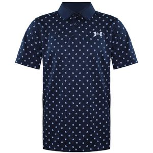 Under Armour - Korte Mouw Poloshirt - Blauw/Wit - Kids Poppy 1364426 408