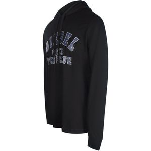 Diesel - Only The Brave Logo - T-shirt - Zwart - Met Capuchon