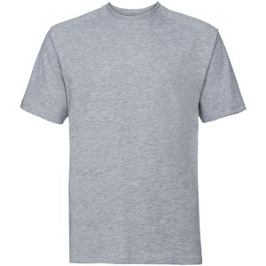 Russell Europa Heren Werkkleding Korte Mouwen Katoenen T-Shirt (Licht Oxford) - Maat XL