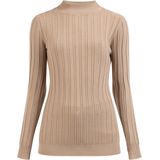 DreiMaster - Gebreide Coltrui - Donker Zand - Dames