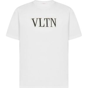 Valentino VLTN Embroidered White T-Shirt